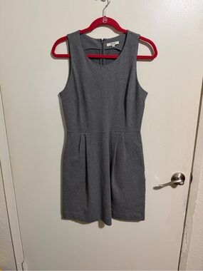 Madewell Gray Sleeveless Mini Dress